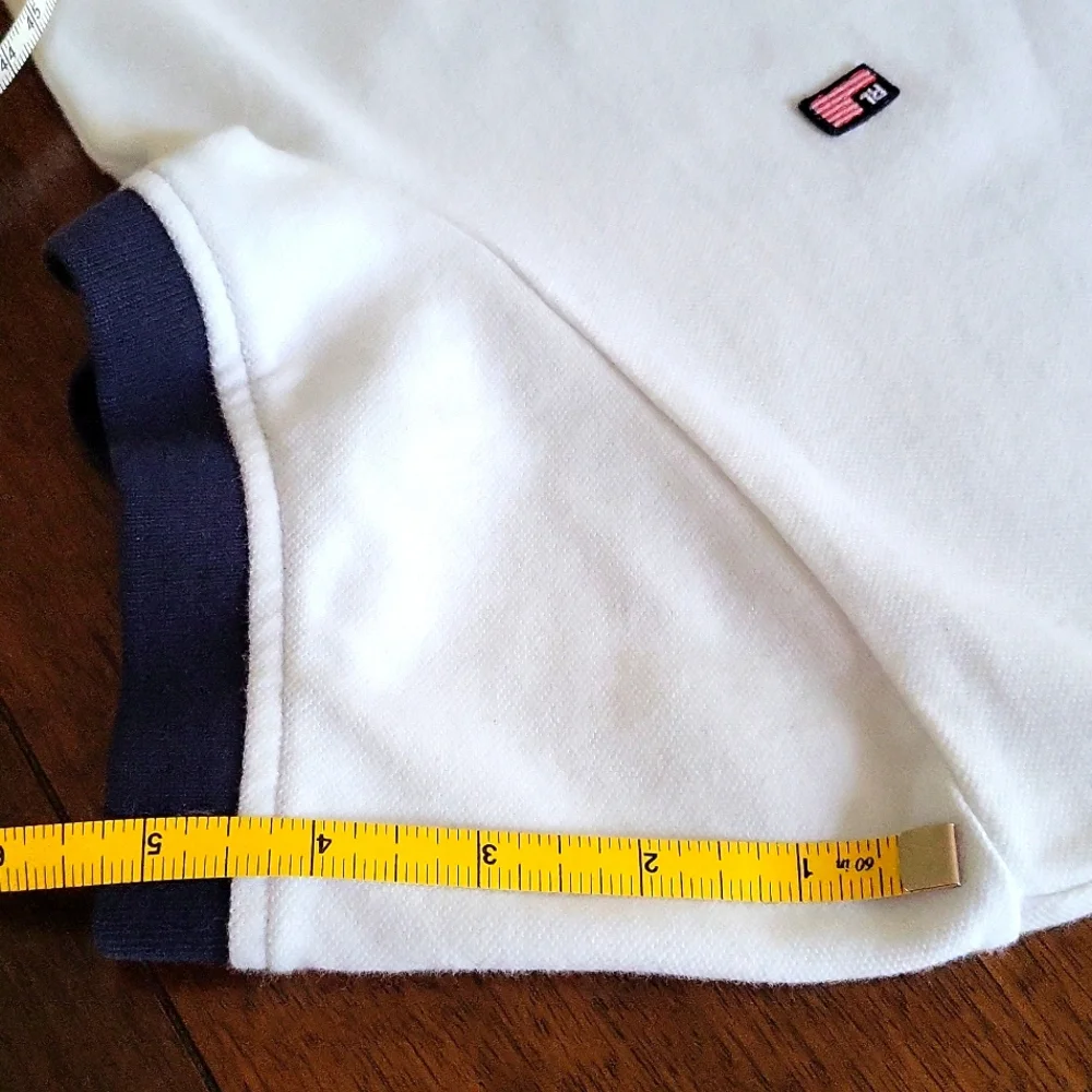 Ralph Lauren Polo Jeans Shirt,White/Navy. Girls XL/Womens Small.